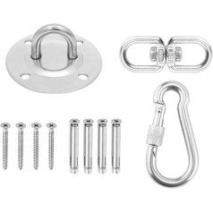 YMZ Stainless Steel Sand Bag Fixed Antenna Yoga Hammock Hanging Plate Special Hard Plate Heavy Duty Fixed Round Hanging Plate Ceiling Hook