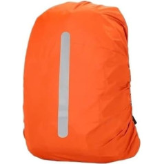HESHUYAN Rain Cover Backpack 30-60L Reflective Waterproof Backpack Rain Cover Outdoor Sports Night Cycling Light Rain Cover Case Bag Camping Hiking Backpack Rain Cover (Orange 60L)