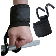 Handgelenk-Haken für Krafttraining | Multifunktionaler Fitnessgriff | Rutschfestes Trainingsband für Gym Übungen und Squats