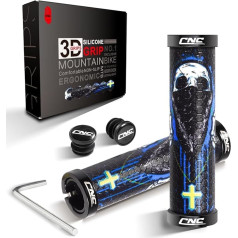 CNCLOL Mountain Bike Grips, MTB Handlebar Grips in Silicone, Bike Handlebar Grips for BMX/Bicycle.