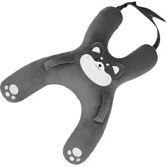 Nudorpn Children's Travel Pillow for Car Seats, Body Support Pillow, Soft H-shaped Breathable Cushion, Comfortable for Car Travel, Girls, Children, On the Go