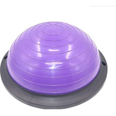 Balance Ball Trainer，Balance Ball Mit Pedal Pumpe - Balance Trainer Mit Zugbändern - Für Yoga Gymnastik,Purple-1