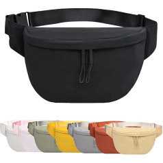 Bauchtasche für Damen, Hüfttasche, für Herren und Damen, modisch, leicht, verstellbarer Gürtel zum Laufen, Spazierengehen, Wandern