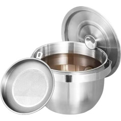 Camping- , großer Kochtopf, Camping-Zubehör, Küchenzubehör, Geschirr, Kochgeschirr mit Deckelgriff für Zuhause, Outdoor, Reisen, Picknick, Angeln, Jagd, Grillen, Ölaufbewahrung