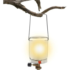 Camping Propane Gas Outdoor Lighting Lantern Windproof Lamps - Heat Resistant Portable Tent Lighting Lamps for Power Outage, Emergencies, Camping