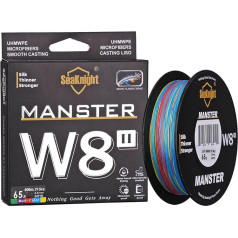 SeaKnight W8 II 8-Way Fishing Line Braided Salt Water 150 m / 300 m / 500 m PE Braided Fishing Line 8 Strands Carp Fishing Line Trout 15-100 lb