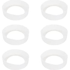 Oedema Wasserflaschen-Stiefel, transparent, Silikon, hitzebeständig, für Wasserflaschen, Becher-Schutz, Bar-Untersetzer, rutschfeste Kappe, 2 mm Dicke, 6 Stück