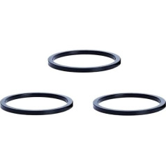 DONGLING Spacer Bicycle 2/3/5 mm Adjustment Aluminium Alloy Bicycle Fork Washer Stem Headset Spacer Raise Handlebar Ring Cycling Accessories Bicycle Spacer (3.0 mm, 3 Pieces)