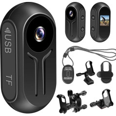 LXMIMI Upgraded Action Cam, 120° Mini Action Video Camera, Magnetic Mini Body Camera, Portable Small Sports Camera, HD 1080P Action Camera with Display Screen for Bicycle and Motorcycle Helmets