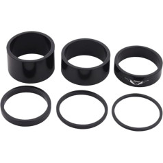 LSHIJI Spacer Bicycle 6 Pieces Bike Headset Spacer for 1 1/8 Inch Bicycle Tools Bicycle Stem Washer Bicycle Spacer