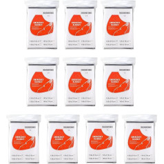 Uqezagpa 10 Stück Überlebensdecken, Folien, thermische Raumdecken, Outdoor-Camping-Decken für Outdoor-Aktivitäten