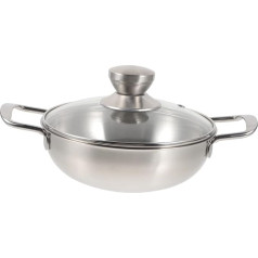 Cookware Portable Pot with Lid for Outdoor and Camping Spout Design for Safe at Home and on the Go