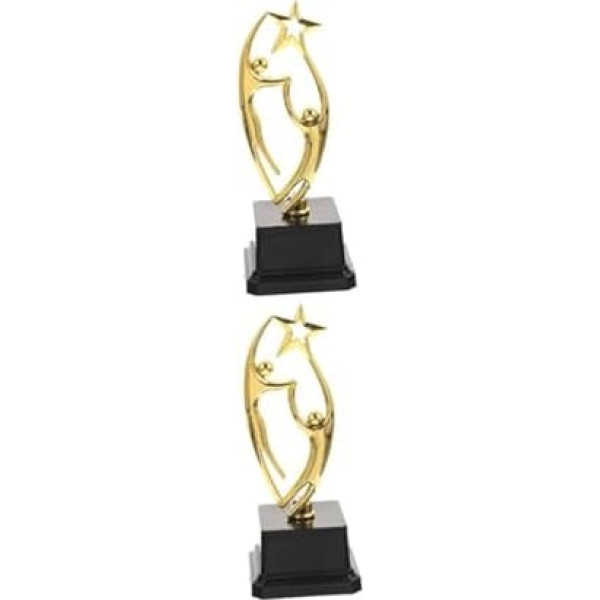 SWAYVES 2Pcs Trophäe Spielzeug Modelle Fußball Trophäen Für Basketball Spielzeug Fußball Medaillen Belohnung Fußball Pokale Preis Matchard Prop