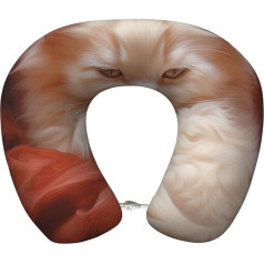 YYKSRNBD Hazy Cat Reisekissen, Nackenstütze, gemütliches Memory-Schaum, Nackenkissen, Kopfstütze, weiches Kissen für Flugzeuge, Autos, Zuhause, Büro