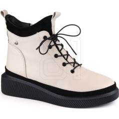 Izolēti ādas platformas zābaki W PAW482 bēšs / 37