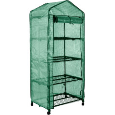 Neo Tools Siltumnīca 69 x 49 x 160 cm, PE plēve, metāla konstrukcija, riteņi