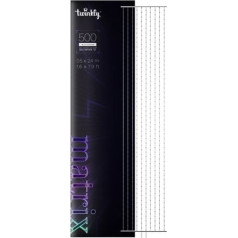 matrica ? 500 rgb vada apgaismojums pērļu formā, caurspīdīgs vads, 1,7x7,8 ft kontaktdakšas tips f