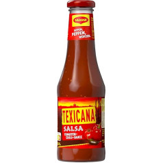 Maggi Texicana Salsa, Spicy Hot Chili and Tomato Sauce with Jalapeño Chilies, Spice Sauce, Pack of 1 (1 x 500 ml)
