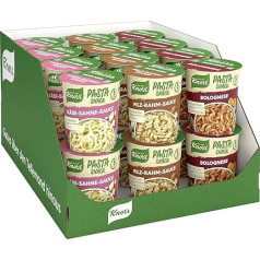 Knorr Pasta Snack, Different Varieties with Delicious Instant Noodles, Ready in Just 5 Minutes, 1 Serving, Pack of 24