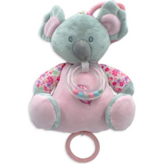 Rozā koala mūzikas kaste 18 cm