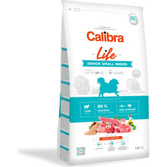 Calibra dog life senior mazo šķirņu jēra gaļa 1,5kg