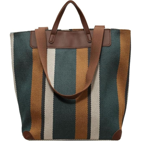 HFLZBRO Women's Work Bag Large - Canvas Shoulder Bag for Office & Daily Use, Large Capacity Shoulder Bag