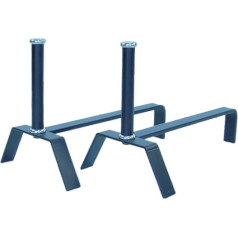 Imex El Zorro 12101-I Andiron Set (Stainless Steel, 25 x 41 cm)