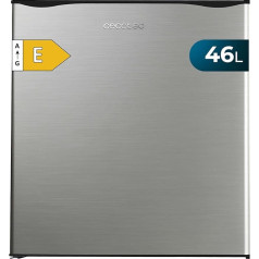 Cecotec Grandcooler 20000 Silentcompress Inox E, Mini Refrigerator Unisex Adult, Stainless Steel, Mini