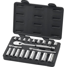 GearWrench 80557 21 Piece 3/8-Inch Drive SAE Socket Set (Standard/Deep)