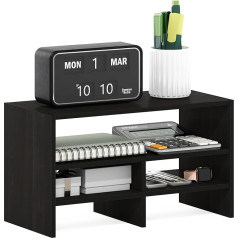 Furinno Hermite Desk Organiser Shelf Bookcase Espresso