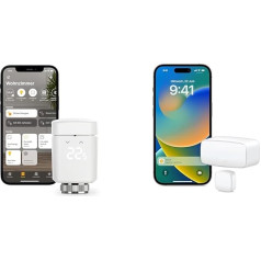 Eve Thermo – Smart Radiator Thermostat & Door & Window Matter – Smart Contact Sensor for Doors & Windows, Home Security