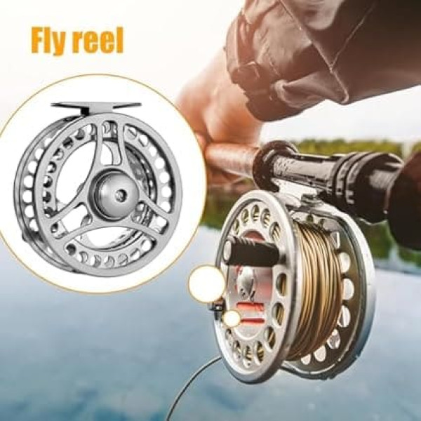 Fliegenfischereirolle, Metall-Fliegenrolle, Mehrzweck-Fliegenrolle, leichte Fliegenfischerei, Mehrzweckrolle aus Metall für Süßwasserfischen