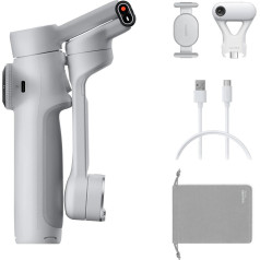 Insta360 flow 2 ai tracker komplekts (akmens pelēks) - kardāns ar ai sekošanas moduli