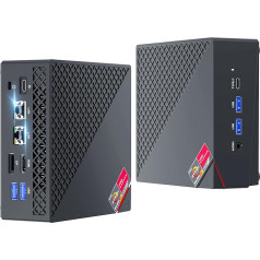 NiPoGi AM06 PRO Mini PC 32GB DDR4 1024GB M.2 SSD, АMD Ryzen 7 5825U (8C/16T, up to 4.5GHz) Mini Desktop Computer W-11 Pro, WiFi 6, Dual LAN, 4K Triple Display Micro PC with VESA for School/Office/HTPC