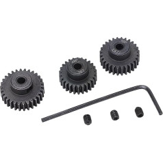 Yiziecce High Search Core Motor Set für RC -Autos für Pulvermetallurgie gehärteter Ritzel, 48p 3,175 mm, 26T 28T 30T -Gang -Set, langlebige Leistung, reibungsloser Betrieb