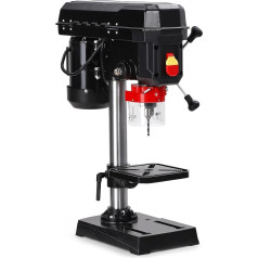 8-Zoll-Tischbohrmaschine, 2,5 Ampere, 5-fach einstellbar, Schwenkabstand 0–45 ° neigbar, Bedienelemente for Tischbohren in Holz und Metall,Stabilität