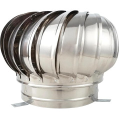 EDEDE Abluftventilator, 304 Edelstahl Dachventilator Wind s Air Vent Dachbodenventilator 110mm 150mm 200mm Pipefit Dachlüfter(150)