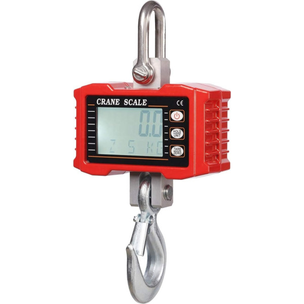 UNbit Kranwaage, Digitale Gewichtswaage mit Gehäuse aus Aluminiumguss, tragbare Digitale Kranwaage, LCD-Display mit Hintergrundbeleuchtung, präzise, ​​kompakte Kranwaage aus legiertem Stahl (blau). (