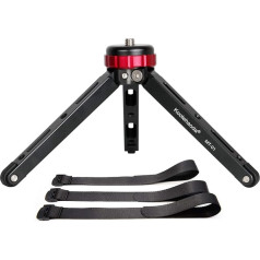 Koolehaoda Desktop Mini Tripod ,Portable tripod for 1/4 or 3/8 Monopods, SLR Camera ,maximum load:30KG ,CNC manufacturing process ,(MT-01)