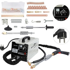 VKALTUL Body Dent Puller Spot Welding Machine 1000 W 3500 A 220 V Car with 6 Modes 16 Types of Accessories Overheating Protection High-Quality Copper Wires for Cars Trucks Motorcycles 0.6-1.2 mm