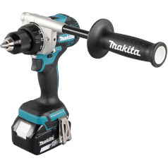 Makita DDF492RTJ Cordless Drill 18 V 5.0 Ah Li-Ion Brushless, 2 Batteries, Quick Charger, XPT Dust & Water Protection, Professional Drill in Makpac Case