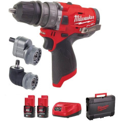 Milwaukee M12 FPDXKIT-202X M12FPDXKIT Set Impact Drill 12 V (2 x 2.0 Ah), 12 V