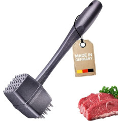 Westmark Steakmaster Black Edition - Double Sided Meat Tenderizer & Steaker for Steak, BBQ & Grilling - Heavy Meat Hammer - Anthracite
