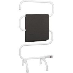 Status Portable Towel Rail-100w-5 Heated Bars, Steel, White, 30x50x92 cm