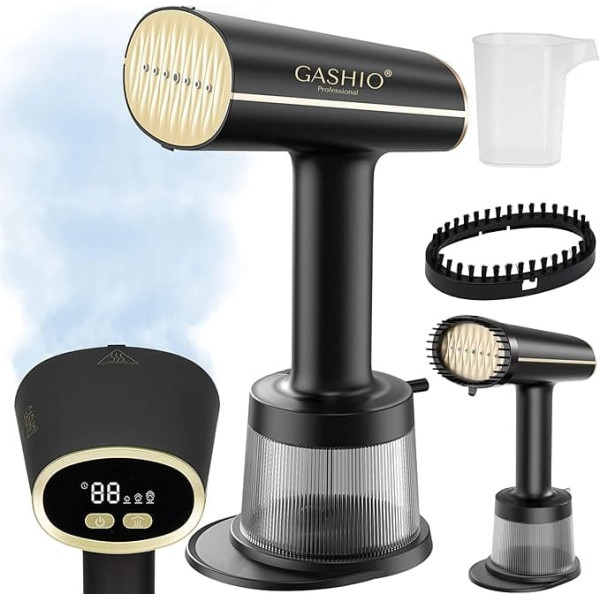 GASHIO Hand Steamer Travel Clothes Steam Brush G1 Shirt Iron 1800 W Steam Iron For Clothes Steam Iron Hand Appliance Clothes Steamer 300 ml Water Tank Steam Straightener Clothing 3 Steam Modes