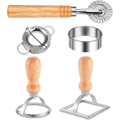 Stainless Steel Lace Print Ravioli Knife Set Italian Ravioli Tool Set
