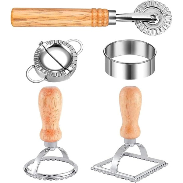 Stainless Steel Lace Print Ravioli Knife Set Italian Ravioli Tool Set