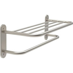 Fixsen 18 Inch Bathroom Towel Rack, Towel Rack, Towel Rack, Brushed Nickel Stainless Steel and Zinc Alloy Wall Mount, 1 Piece for Home and Hotel