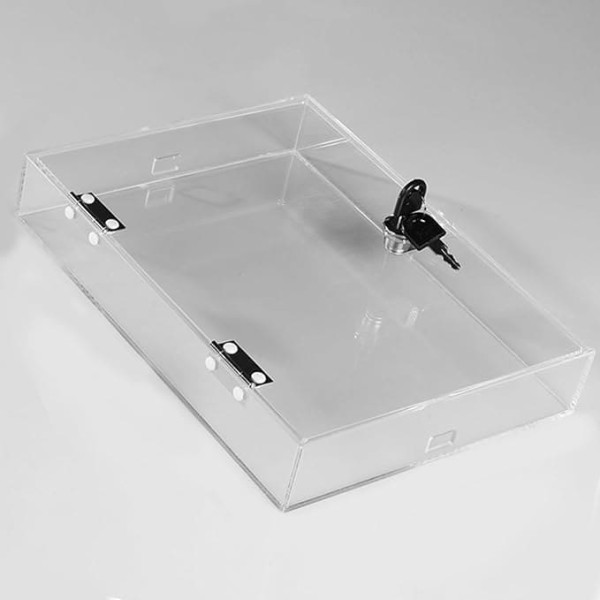 ApuaVireo&Co Verdickte Acrylbox, Aufbewahrungsbox for Mobiltelefone, transparente Telefonschlosshülle, Telefonschlossbehälter, Personal-Telefonhülle, Schutzhülle(28x21x4cm/11x8x2in)
