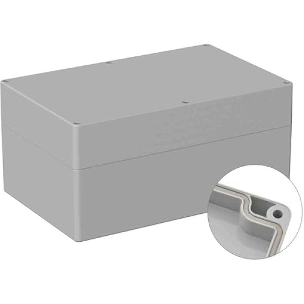 RS PRO Polycarbonat Universal-Gehäuse Grau Außenmaß 160 x 250 x 119mm IP66